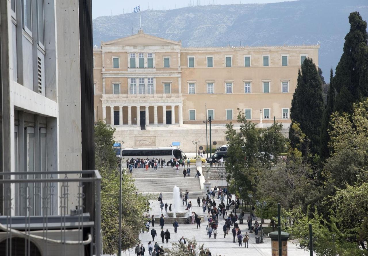 Syntagma View Apartment Aten Exteriör bild